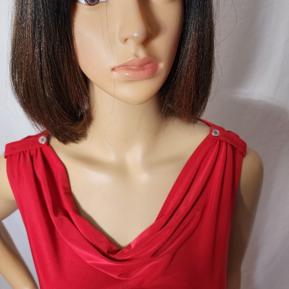 DANA BUCKMAN Red Jersey dress - Picture 5 of 10